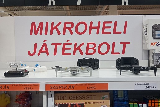 Mikroheli játékbolt